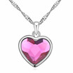 Classic Heart Pendant Necklace Crystal from Austrian High Quality Fashion Jewelry Women Brand Gift 13830