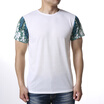 Mens O-neck Tops Colorful Print Pullover T-Shirts