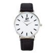 LeeEv Fashion Leather Band Stainless Steel Case Casual Watch for Men