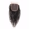 HCDIVA Malaysian virgin hair closure Kinky Curly Malaysian Human Hair Top Lace Closure 44 Free Middle Three Part
