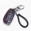 KING ETING Audi Key Case Leather Key Case A1 A3 A4 A6 Q3 Q5 Q7 TT A4L A6L Special Car Keychain C Style Red