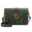 Vintage Ladies Casual Bags Multicolor Cross Shoulder Bag Lock Mini Square Bag
