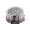 Car 240led warning light high power LED roof light highlighting truck truck round warning light