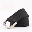 Women Youth Fashion Casual Double Clasp Colourful Canvas Belt