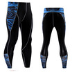 New Fashion Mens Compression Pants 3D Print Quick Dry Skinny Leggings Tights Fitness MMA Pants Stitching Tousers