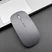 BUBM wireless Bluetooth mouse notebook rechargeable mute office desktop computer universal creative ultra-thin optical mouse rechargeable lithium battery unlimited mouse silver Bluetooth models
