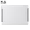 New Zealand NUSIG slim aluminum office learning mouse pad silicone non-slip design silver NS816