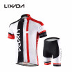 Men Breathable Quick Dry Comfortable Short Sleeve Jersey Padded Shorts Cycling Clothing Set Riding Sportswear