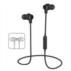 Metal plug in memory card running wireless dual earphone Bluetooth headset