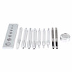 Snap Button Fastener Installation Kit Metal Leather Craft Tool Rivet Setter Base Set