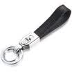 Authentic zobo car key chain push plate opening portable child double key ring leather key rope car accessories birthday gift ZB-936 black
