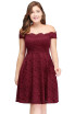 Babyonlinedress - Prom dresses 2017 backless lace plus size burgundy prom gown formal christmas dress cheap party dresses robe de soiree