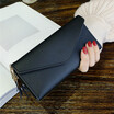 Lady PU Leather Long Wallet Love Heart And Tassel Pendant Simple Fashion Multifunctional Litchi Wallet