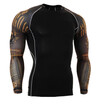 Mens MMA Fitness T Shirts Fashion 3D Tee Wolf Long Sleeve Compression Shirt Bodybuilding Crossfit Brand Clothing Fitness