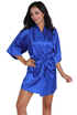 Women Nightgowns Simulation Silk Kimono Robe Elegant Solid Color Summer Sexy Shorts Bathrobe