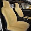 BOLISH car seat cushion winter car with high&low woolen cushions plush cushion single piece bean sand color