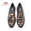 Jeder Schuh Genuine Leather&Horse hair stitching with Bowtie men handmade luxurious flats Mens banquet classic loafers