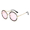 SHAUNA Fashion Double Bridges Women Round Sunglasses Popular Men Gradient Lens Shades UV400