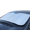 KOOLIFE car sun block sunscreen insulation sun block sunshade baffle side curtain sunshade curtain front window blue bubble pattern tarpaulin two piece