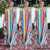 Women Boho Long Maxi Dress Summer Beach Evening Cocktail Party Sundress