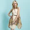MAZOE Europe&the United States fake two pieces Slim dress SR551 beige M