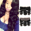 Dream Like Human Hair Peruvian Virgin Hair Body Wave 3 Bundles with Lace Frontal Closure