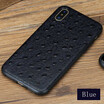 Genuine Leather Phone Case For iPhone X Ostrich Texture Back Cover For 6 6S 7 8 Plus Cases