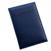 Brown Passport Passport Package Customized LOGO English PU Leather Passport The Retaining Clip