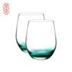 Beijing made gradient glass egg cups for men&women colored glass juice cups milk cups cups cups cups cups smoke gray -2 only