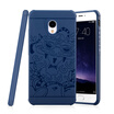 Goowiiz Phone Case For Meizu MX6 Carved Dragon Thin Matte soft Silicone Prevent falling