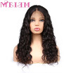 MEIEM Natural Wave Lace Front Human Hair Wigs For Women Natural Black Brazilian Remy Human Hair Pre Plucked Wig With Baby Hair
