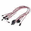 10Pcs 500mm 50cm Servo Extension Lead Wire Cable for Futaba JR Servo Part Servo Extension Lead Wire Cable