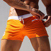 Mens Fashion Sexy Beach Hot Spring Low Waist Pocket Contraste Color Bathing Trunks