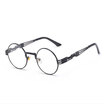 Gothic Steampunk Sunglasses Men Women Metal WrapEyeglasses Round Shades Brand Designer Sun glasses Mirror High Quality UV400