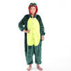 Kids Cartoon Clothes Parent-Child Homewear Siamese Pajamas Suit -Green Dinosaur