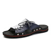 Summer Genuine Leather Sandals soft Beach Men Sandals big size 38-48