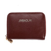 Mens Women Leather Zipper Card Holder Case Wallet Card Package Bag