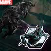 Marvel Black Marathon Metal Fridge Magnet Universal Soft Magnet