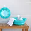 Xin Yan lavabo plegable viaje exterior creativo portátil lavabo retráctil bebé cuenca pesca burbuja cuenca pequeño azul