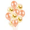 Conjunto de globos verdes Día de año nuevo de Navidad Fiesta de cumpleaños fiesta de cumpleaños diseño de la sala de bodas decoración lugar sede oro rosa 50 lentejuelas transparentes bola 10 regalo lluvia de seda bomba dispensadora