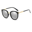 SHAUNA forever classic Polarized Women Round Sunglasses Vintage Women Mirror Coating Reflective Lens Glasses UV400