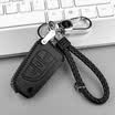 Hua ornaments Toyota Corolla key case Toyota Camry Carlo La Reling Reitz key shell buckle set Toyota car modification D section - three keys folding - all black