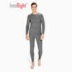 INTERIGHT Qiuyi Qiuku 50S long-staple cotton spandex comfortable warm male round neck suit ingenuity to create Jingshu cotton craft white XL