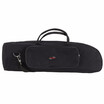 Twill Surface Trumpet Bag Case Thicken Padded Foam Non-woven Inner Cloth with Adjustable Shoulder Strap Pocket