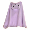 Kids Hooded Blanket Shawl Warm Flannel Catoon Stroller Car Sofa Bedding Blanket Robe Cape Cloak Boy Girl Purple