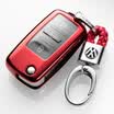 Di Galen all-inclusive public key package LaVida Sagitar new treasure to Jetta Santana Lang line Wei collar key set car keychain female A passion red red big buckle