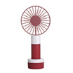 TOMNEW USB Mini Desk Handy Fan Portable 1200mAh 2 Speed LED Night Light Table Handheld Fan with Sling for Home Office Outdoors