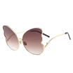SHAUNA Oversize Butterfly Sunglasses Women Pink Mirror Unique Glasses UV400