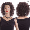 14inch Short Kinky Curly Wigs High Temperature Synthetic Lace Front Wig For Women Free Part Natual Full Black Wigs