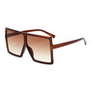 SHAUNA Oversize Flat Top Women Square Sunglasses Brand Designer Fashion Men Gradient Lens Shades
